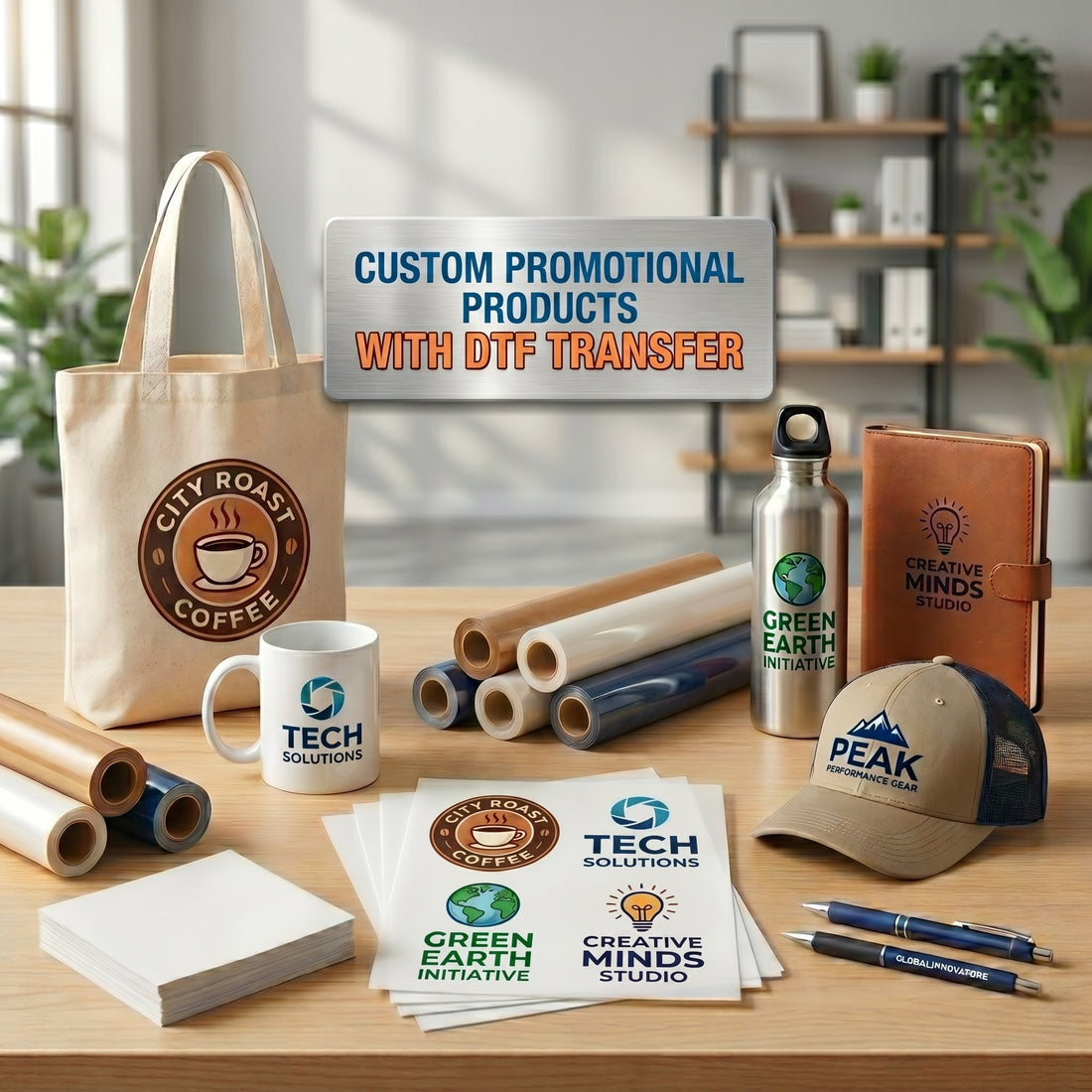Custom promotional products with DTF Transfer
