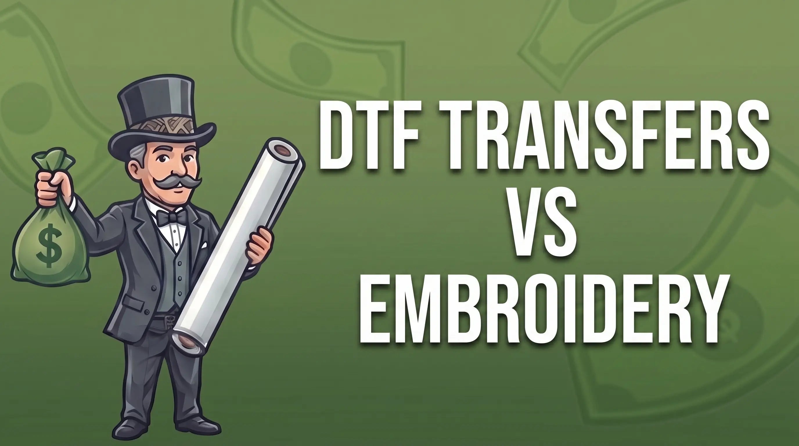 DTF Transfers vs Embroidery
