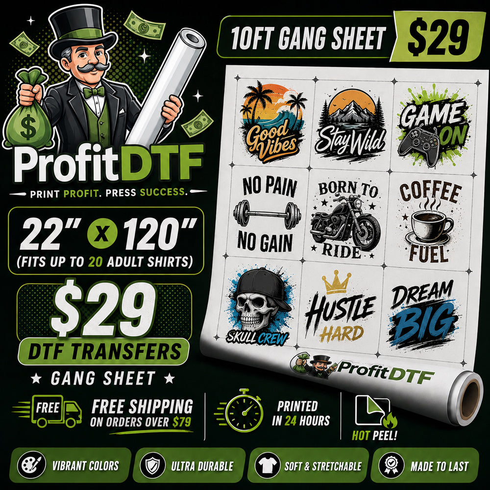 DTF Transfer Gang Sheet Builder