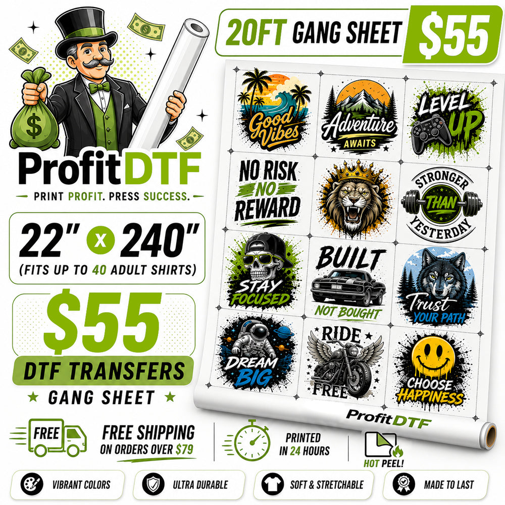 DTF Transfer Gang Sheet Upload